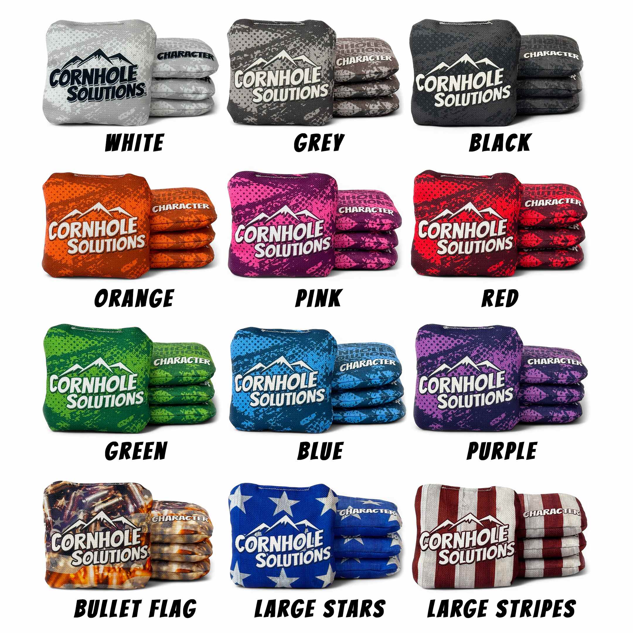 PRO Character Series Cornhole Bags - Regulation 6"x6" – Set of 4