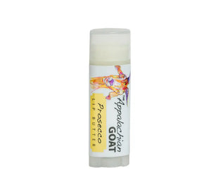Appalachian Goat Prosecco Lip Butter with goat illustration