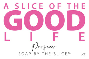 Prosecco Soap Slice 5 Oz. by Essential Journeys, natural skincare detail photo 5