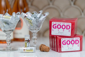 Prosecco Soap Slice 5 Oz. by Essential Journeys, natural skincare detail photo 9