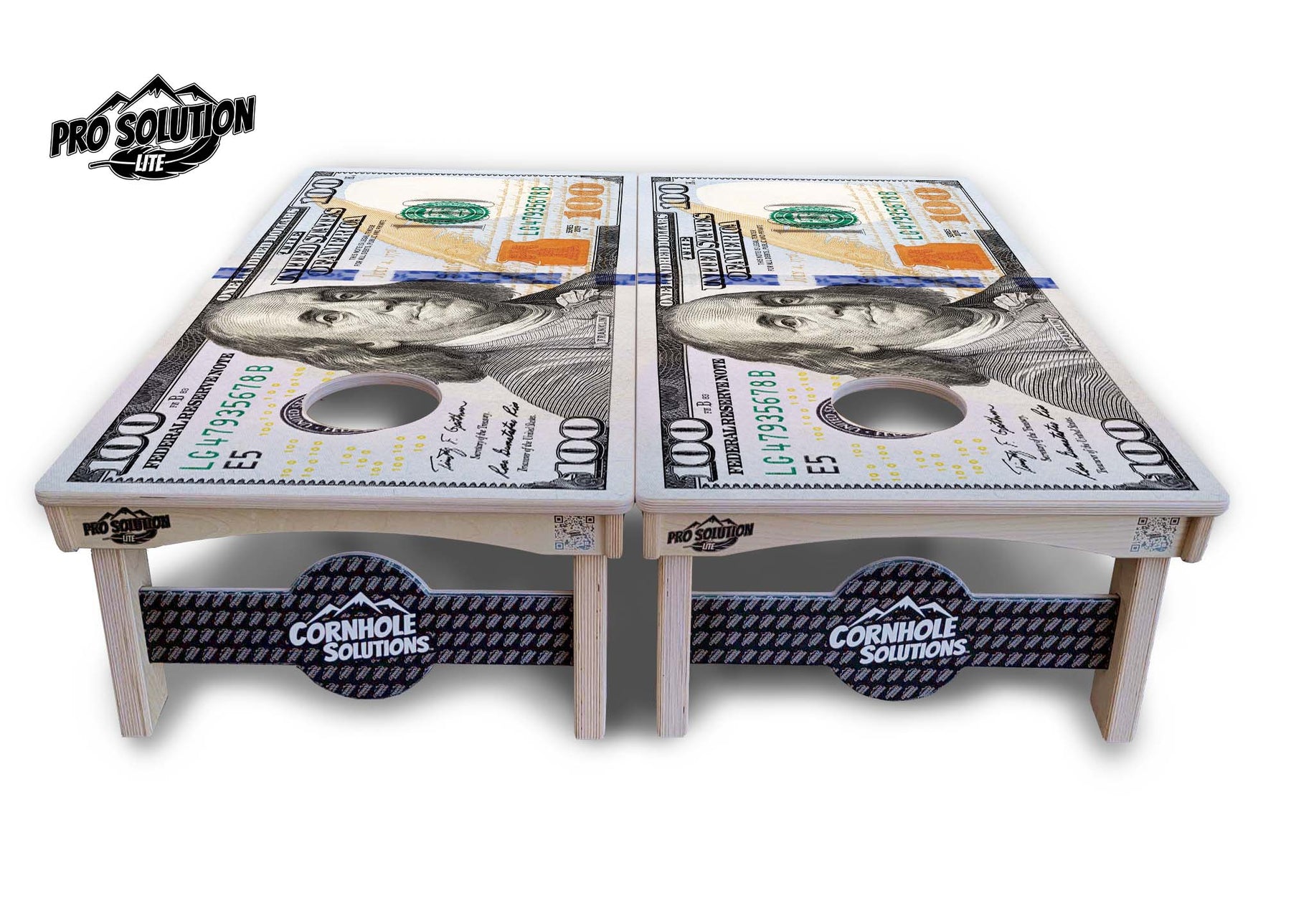 $100 Bill Cornhole Boards - Pro Lite Series