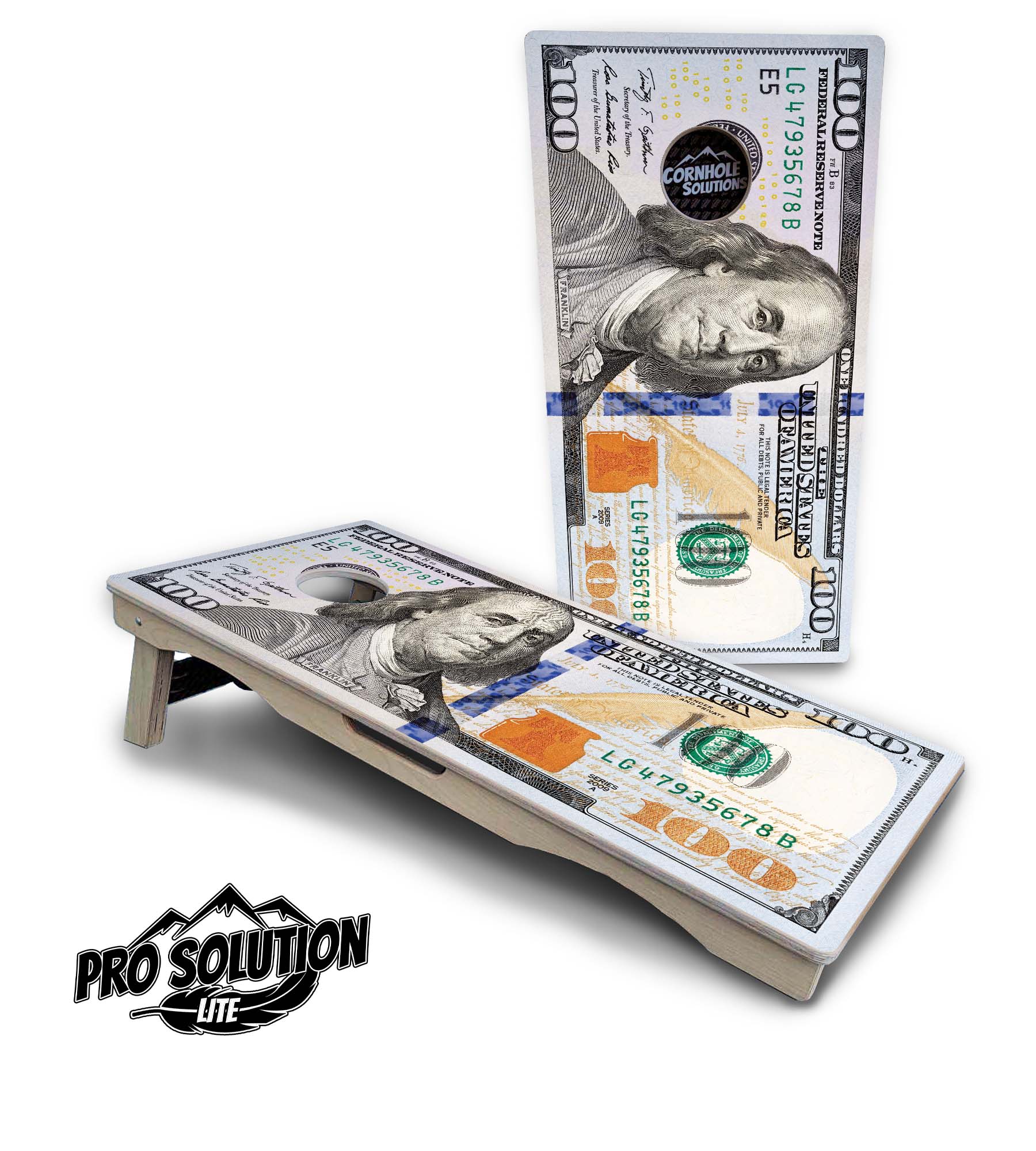 $100 Bill Cornhole Boards - Pro Lite Series