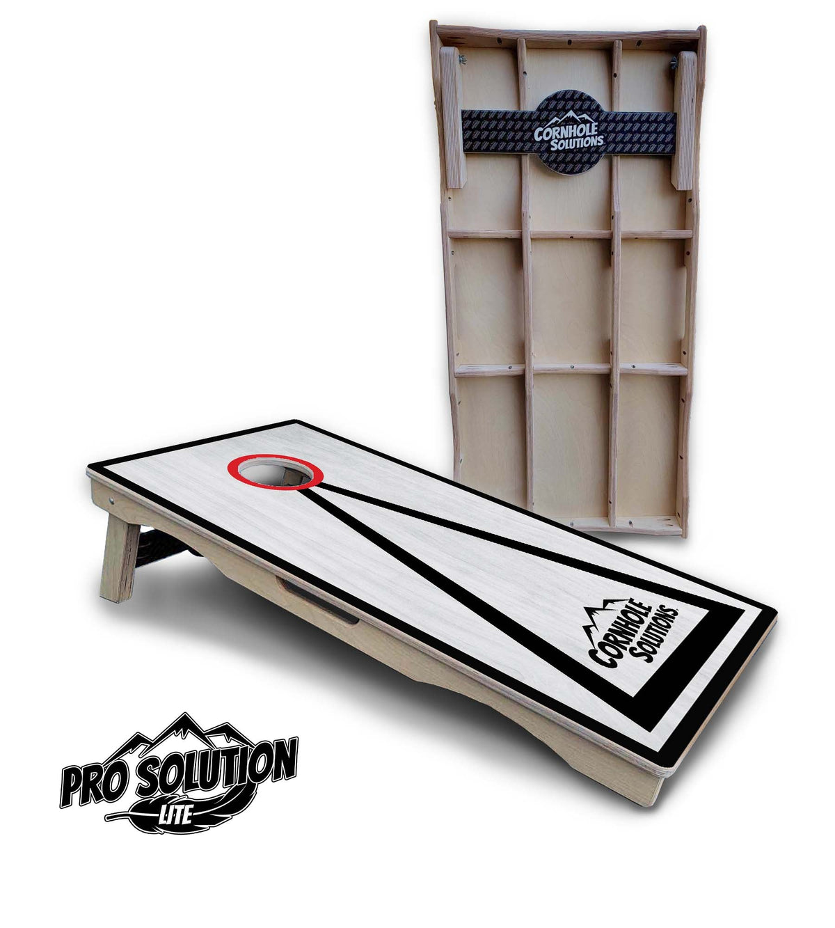 Hole Ring Grey Wash Cornhole Boards – Pro Lite or Pro Elite