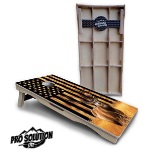 Colorful Deer & Fish Cornhole Boards – Pro Lite or Pro Elite