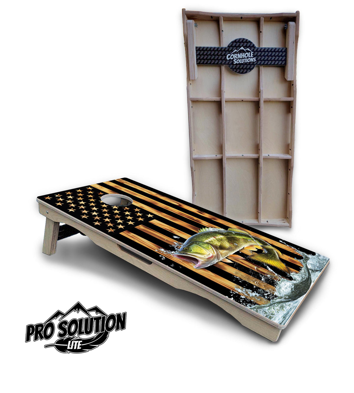 Colorful Deer & Fish Cornhole Boards – Pro Lite or Pro Elite