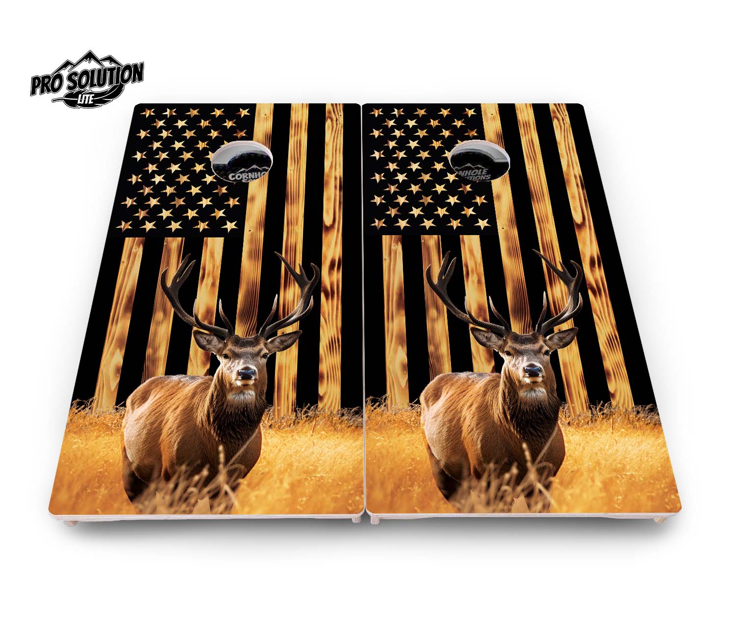 Colorful Deer & Fish Cornhole Boards – Pro Lite or Pro Elite