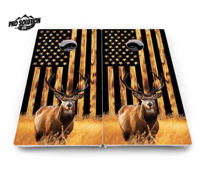 Colorful Deer & Fish Cornhole Boards – Pro Lite or Pro Elite