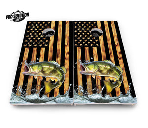 Colorful Deer & Fish Cornhole Boards – Pro Lite or Pro Elite