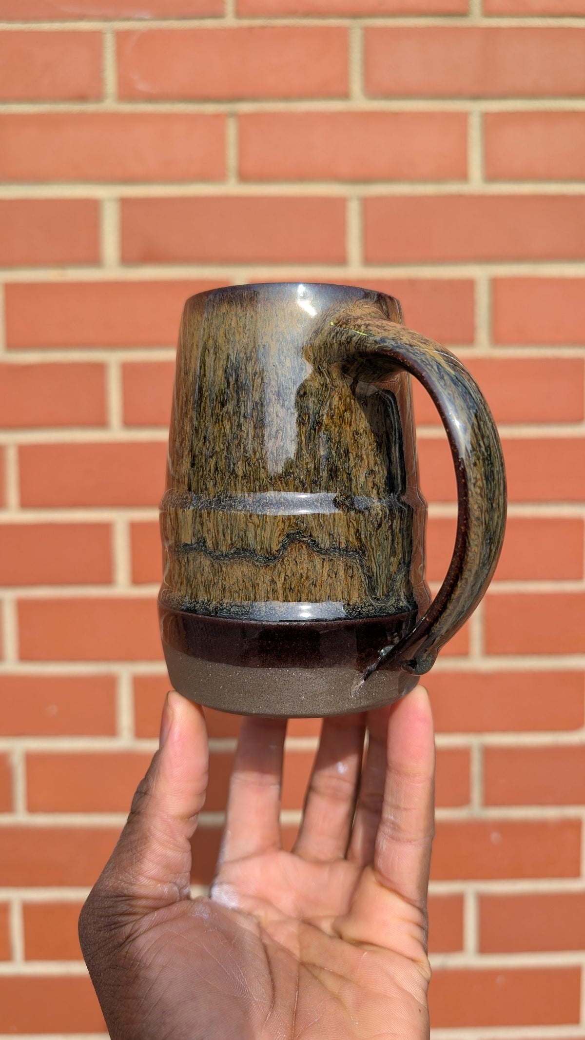 Large Iron Rain Handmade Ceramic Mug, 16 oz by Eric Debrah Pottery