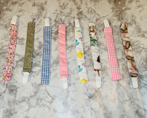 Handmade Pacifier Clips: Cute Cotton Baby Pacifier Holders by Main Street Collective