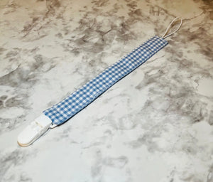 Gingham Pacifier Clip: East Mississippi Creations Handmade Baby Pacifier Holder with Clip & Loop
