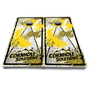 Paint Splatter CS Logo Cornhole Boards - All Weather Series by Cornhole Solutions, custom cornhole board detail photo 13