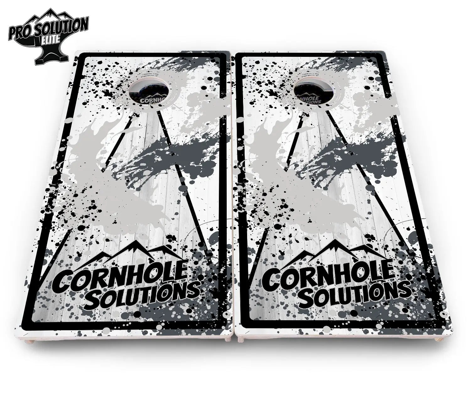 Paint Splatter CS Logo Cornhole Boards - Pro Solution Elite Series by Cornhole Solutions, custom cornhole board detail photo 10