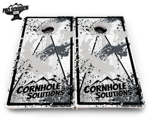 Paint Splatter CS Logo Cornhole Boards - Pro Solution Elite Series by Cornhole Solutions, custom cornhole board detail photo 10