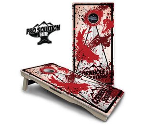 Paint Splatter CS Logo Cornhole Boards - Pro Solution Elite Series by Cornhole Solutions, custom cornhole board detail photo 17