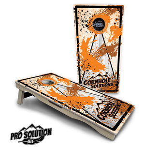 Paint Splatter CS Logo Cornhole Boards - Pro Solution Lite Series by Cornhole Solutions, custom cornhole board detail photo 10
