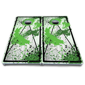 Paint Splatter Cornhole Boards - All Weather Series by Cornhole Solutions, custom cornhole board detail photo 6