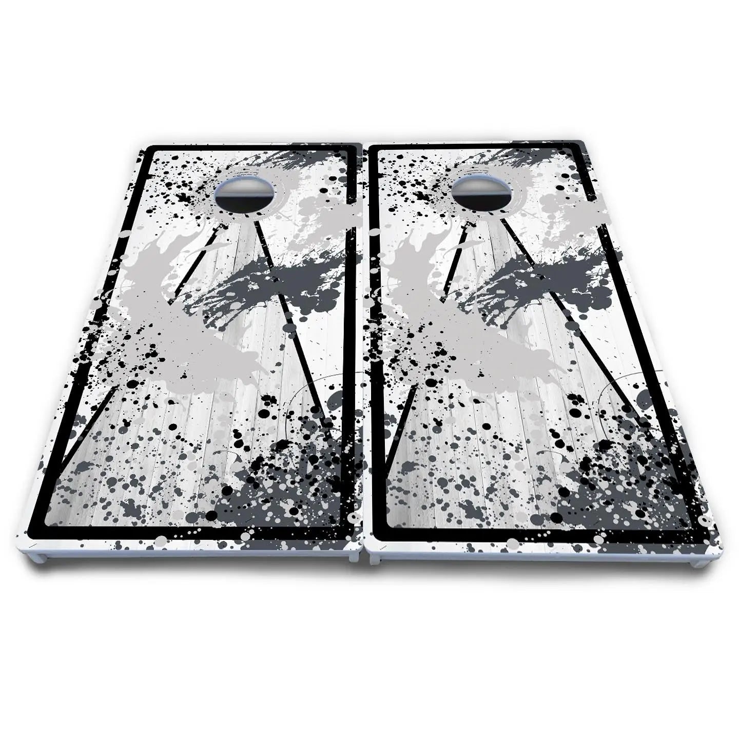 Paint Splatter Cornhole Boards - All Weather Series by Cornhole Solutions, custom cornhole board detail photo 7