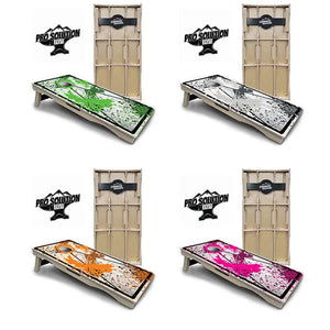 Paint Splatter Cornhole Boards - Pro Solution Elite Series by Cornhole Solutions, custom cornhole board main product photo