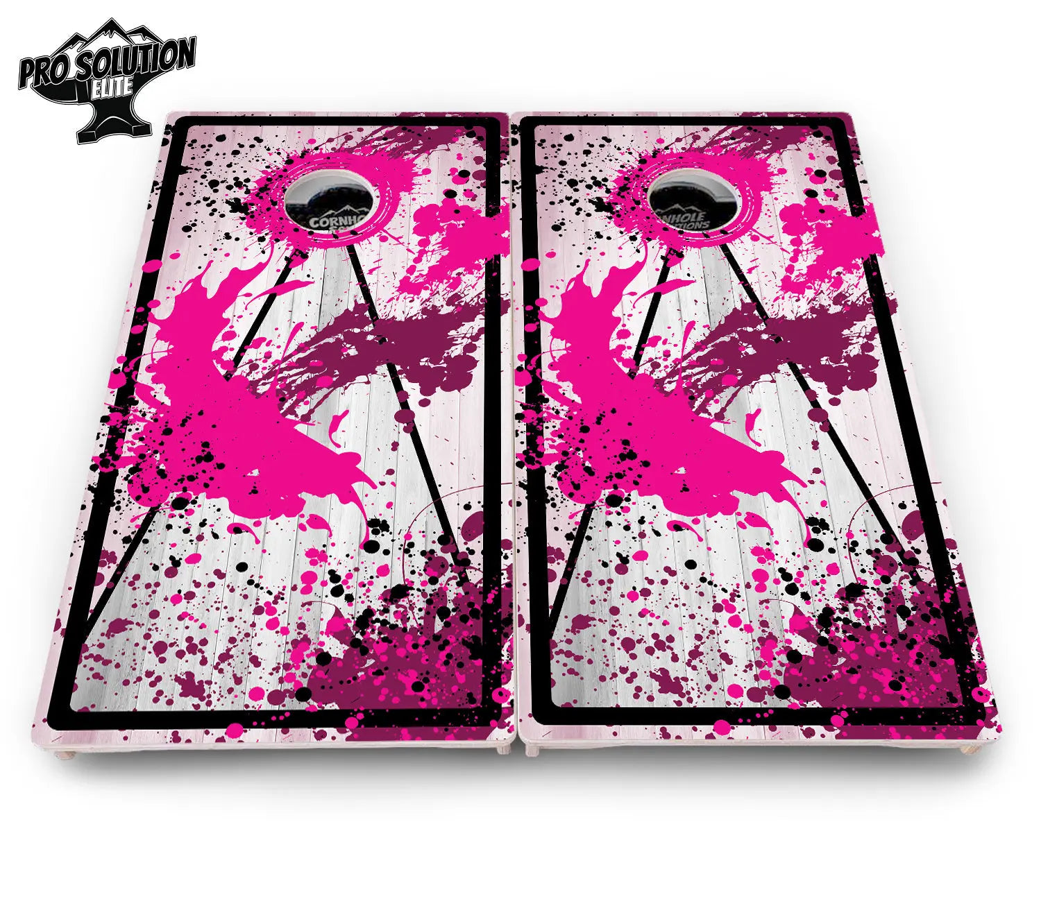 Paint Splatter Cornhole Boards - Pro Solution Elite Series by Cornhole Solutions, custom cornhole board detail photo 14
