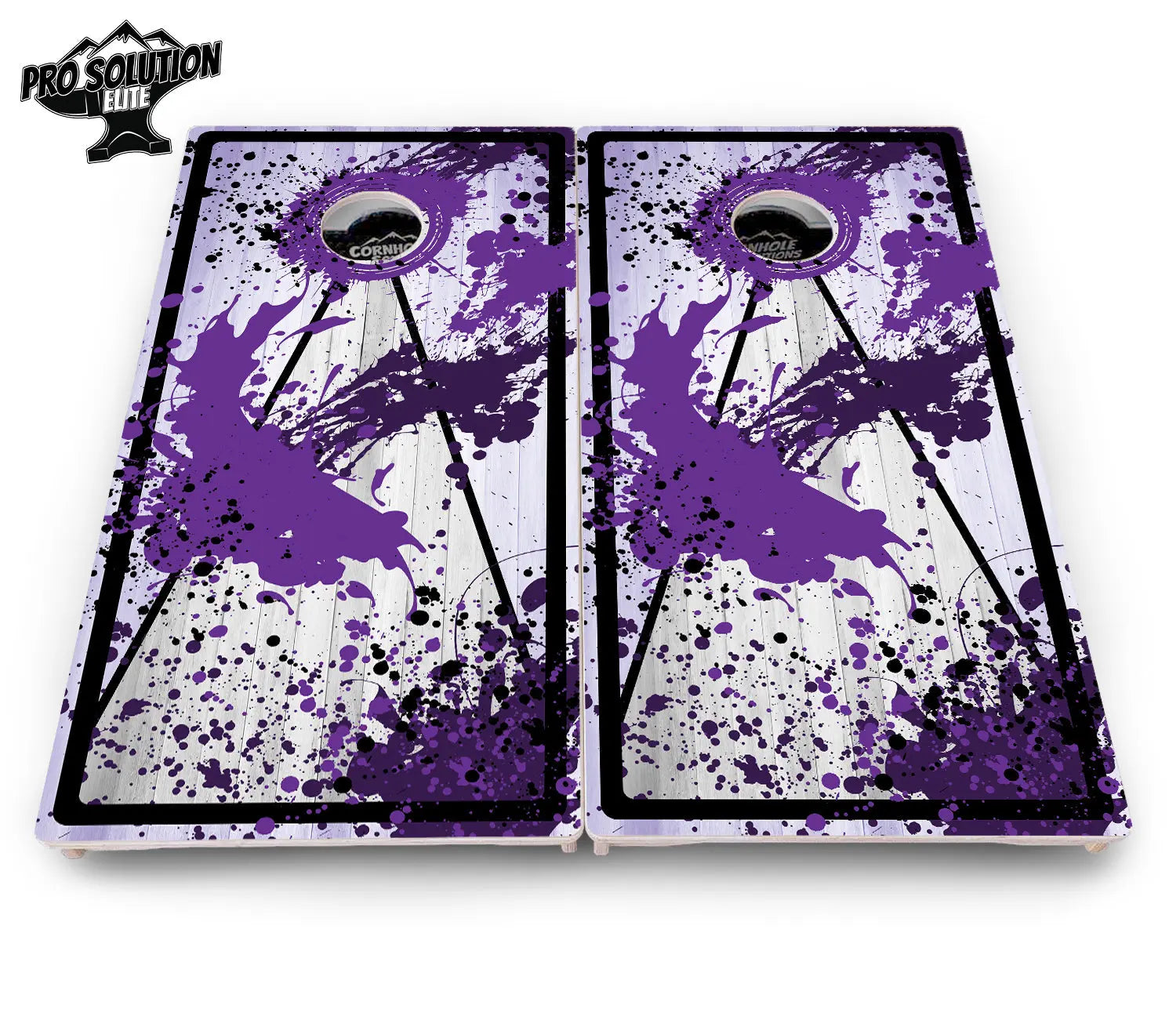 Paint Splatter Cornhole Boards - Pro Solution Elite Series by Cornhole Solutions, custom cornhole board detail photo 16