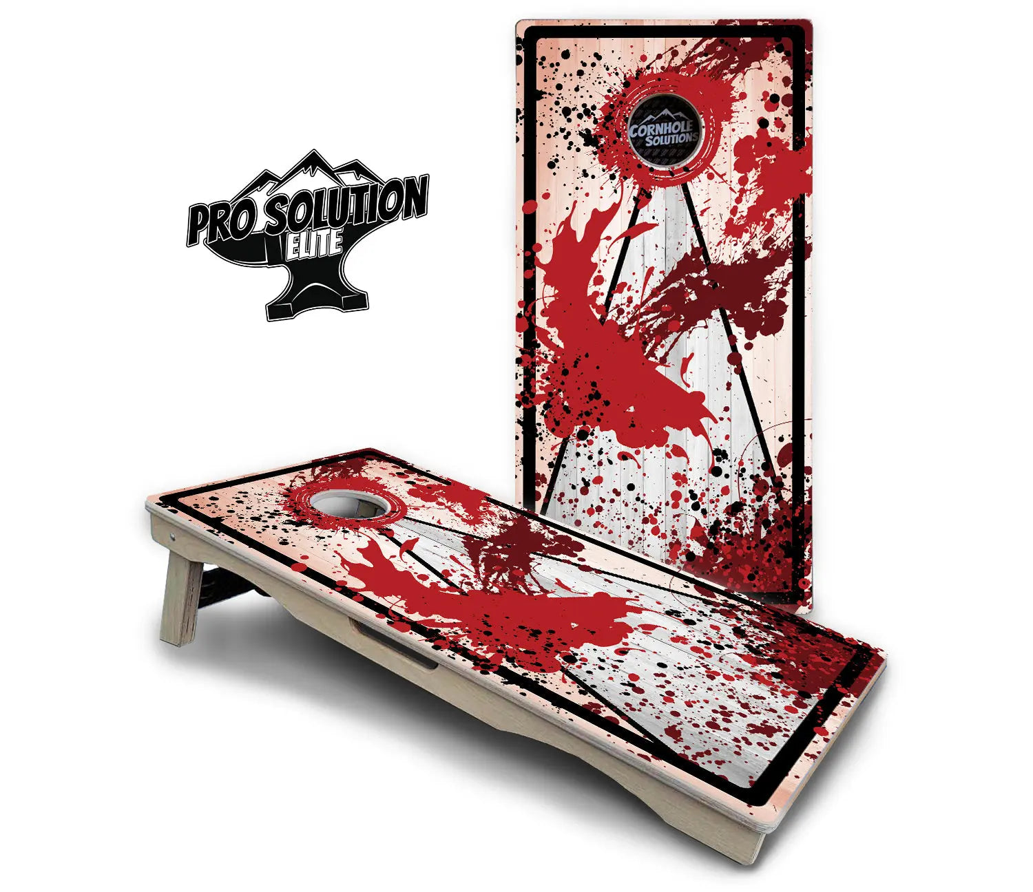 Paint Splatter Cornhole Boards - Pro Solution Elite Series by Cornhole Solutions, custom cornhole board detail photo 17