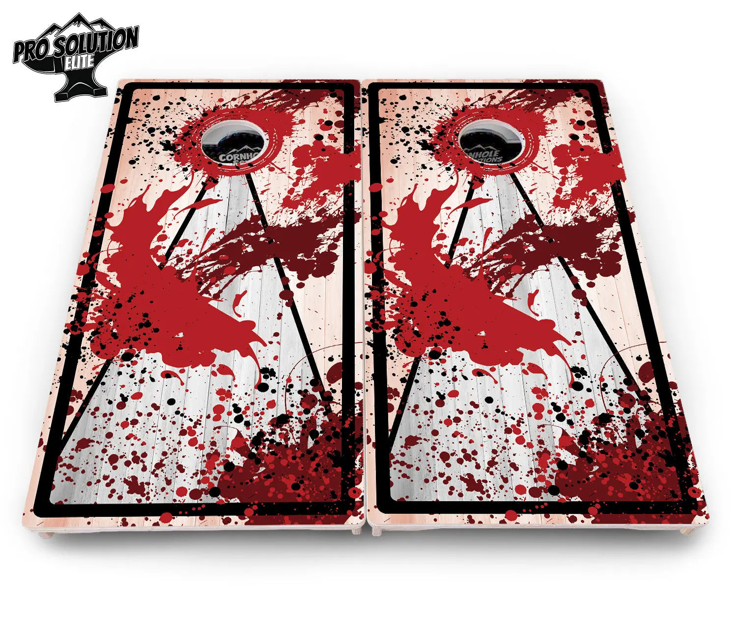 Paint Splatter Cornhole Boards - Pro Solution Elite Series by Cornhole Solutions, custom cornhole board detail photo 18