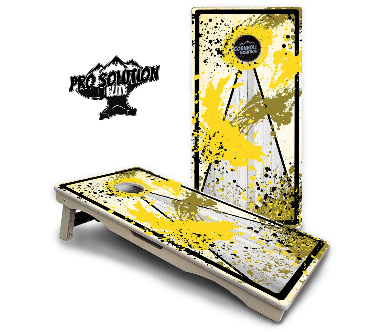 Paint Splatter Cornhole Boards - Pro Solution Elite Series by Cornhole Solutions, custom cornhole board detail photo 19
