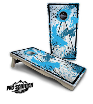 Paint Splatter Cornhole Boards - Pro Solution Lite Series by Cornhole Solutions, custom cornhole board main product photo