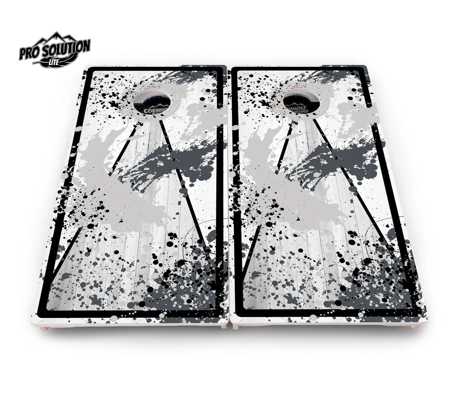 Paint Splatter Cornhole Boards - Pro Solution Lite Series by Cornhole Solutions, custom cornhole board detail photo 9