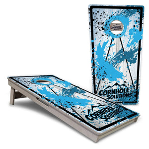Paint Splatter Cornhole Boards - Professional Tournament Series by Cornhole Solutions, custom cornhole board main product photo