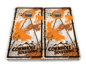 Paint Splatter Cornhole Boards - Professional Tournament Series by Cornhole Solutions, custom cornhole board detail photo 5