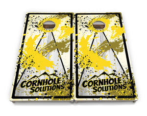 Paint Splatter Cornhole Boards - Professional Tournament Series by Cornhole Solutions, custom cornhole board detail photo 9