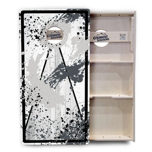 Paint Splatter Cornhole Boards - Professional Tournament Series by Cornhole Solutions, custom cornhole board detail photo 16