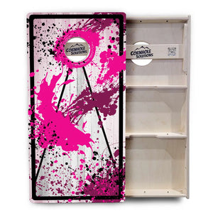 Paint Splatter Cornhole Boards - Professional Tournament Series by Cornhole Solutions, custom cornhole board detail photo 20