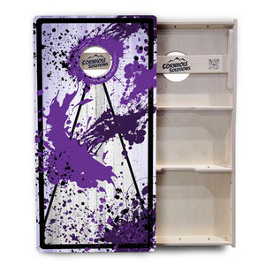 Paint Splatter Cornhole Boards - Professional Tournament Series by Cornhole Solutions, custom cornhole board detail photo 22