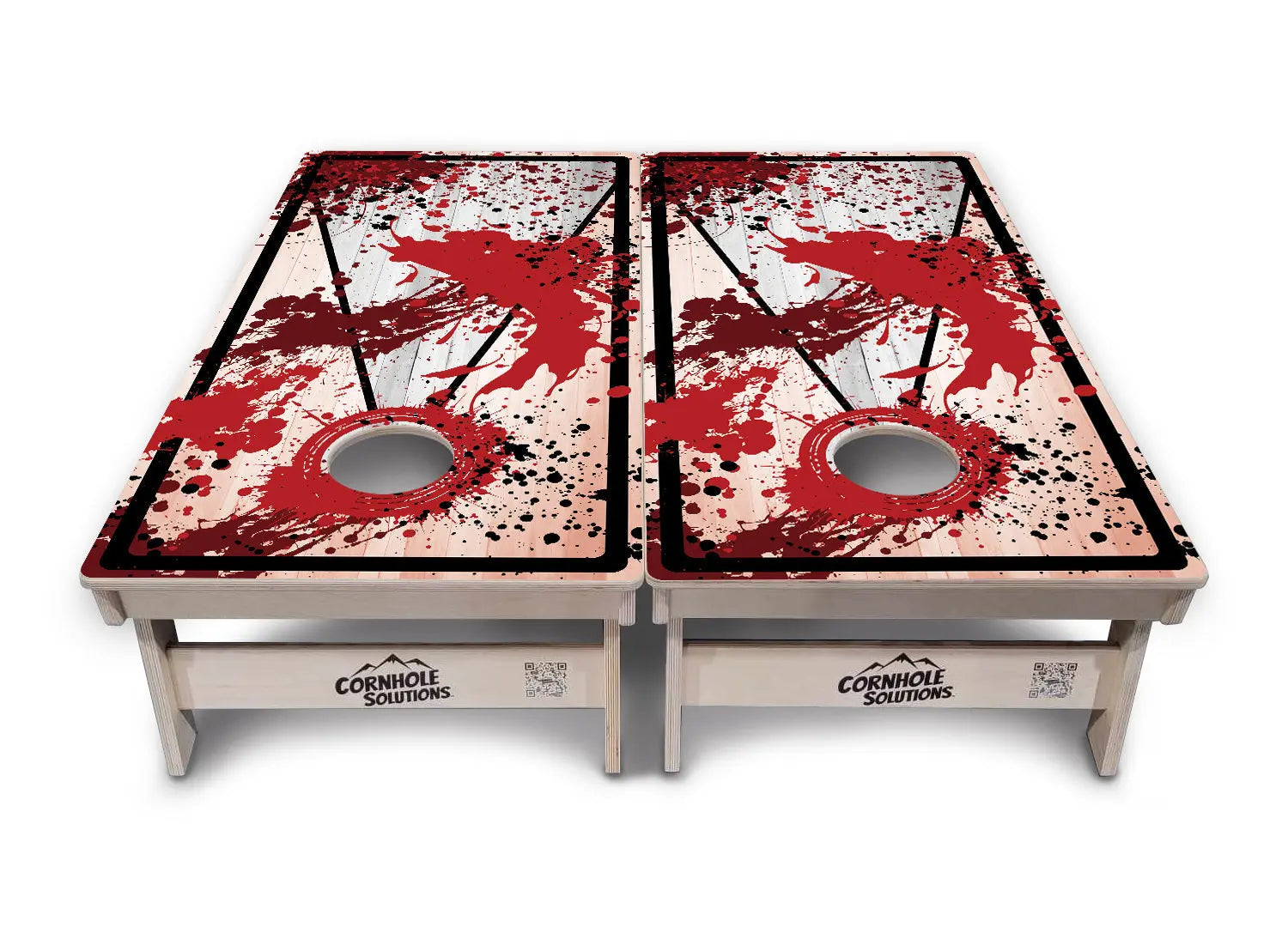 Paint Splatter Cornhole Boards - Professional Tournament Series by Cornhole Solutions, custom cornhole board detail photo 23