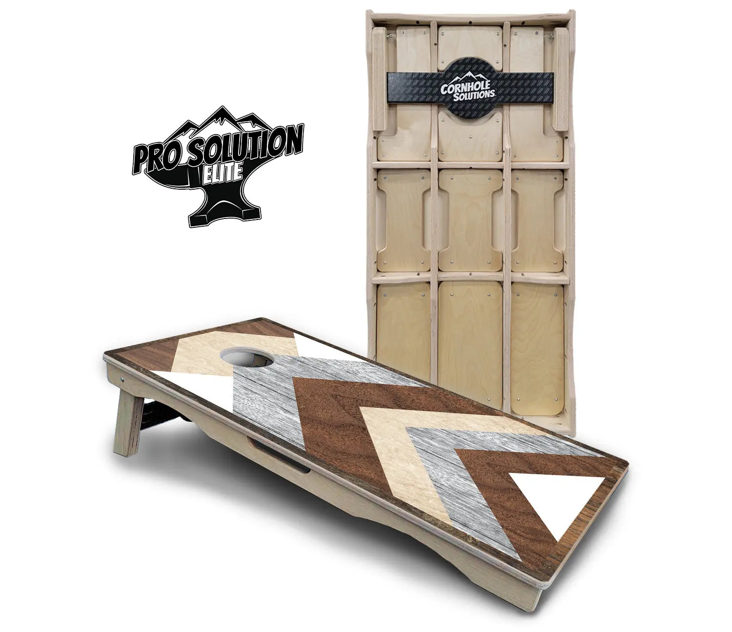 Pallet Wood Cornhole Board - Pro Solution Elite Series by Cornhole Solutions, custom cornhole board main product photo