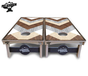 Pallet Wood Cornhole Board - Pro Solution Elite Series by Cornhole Solutions, custom cornhole board detail photo 3