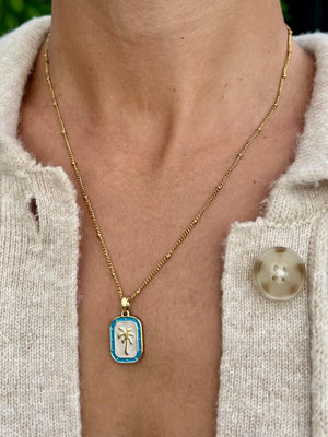 Palms Necklace - Blue HALT