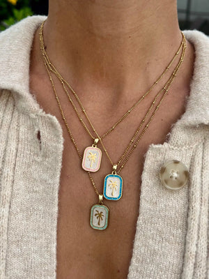 Palms Necklace - Blue HALT