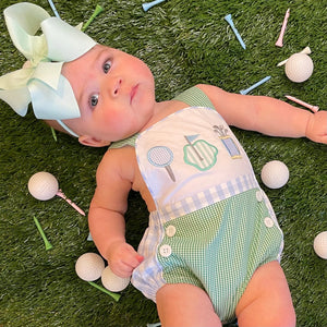 Par-Tee Golf Sunsuit by Seven Lantern Lane, Southern lifestyle apparel detail photo 7