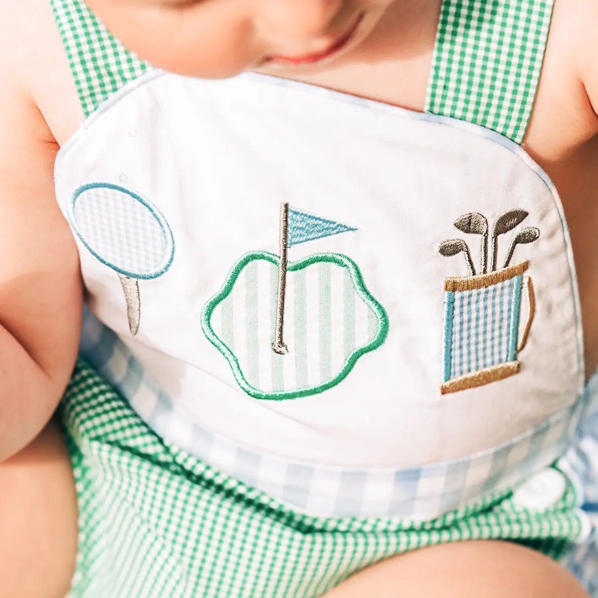 Par-Tee Golf Sunsuit by Seven Lantern Lane, Southern lifestyle apparel detail photo 9
