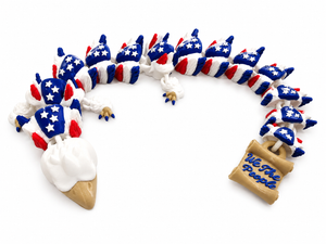 American Eagle Dragon with Constitution Tail by The Tween Space, 3D printed gift detail photo 2