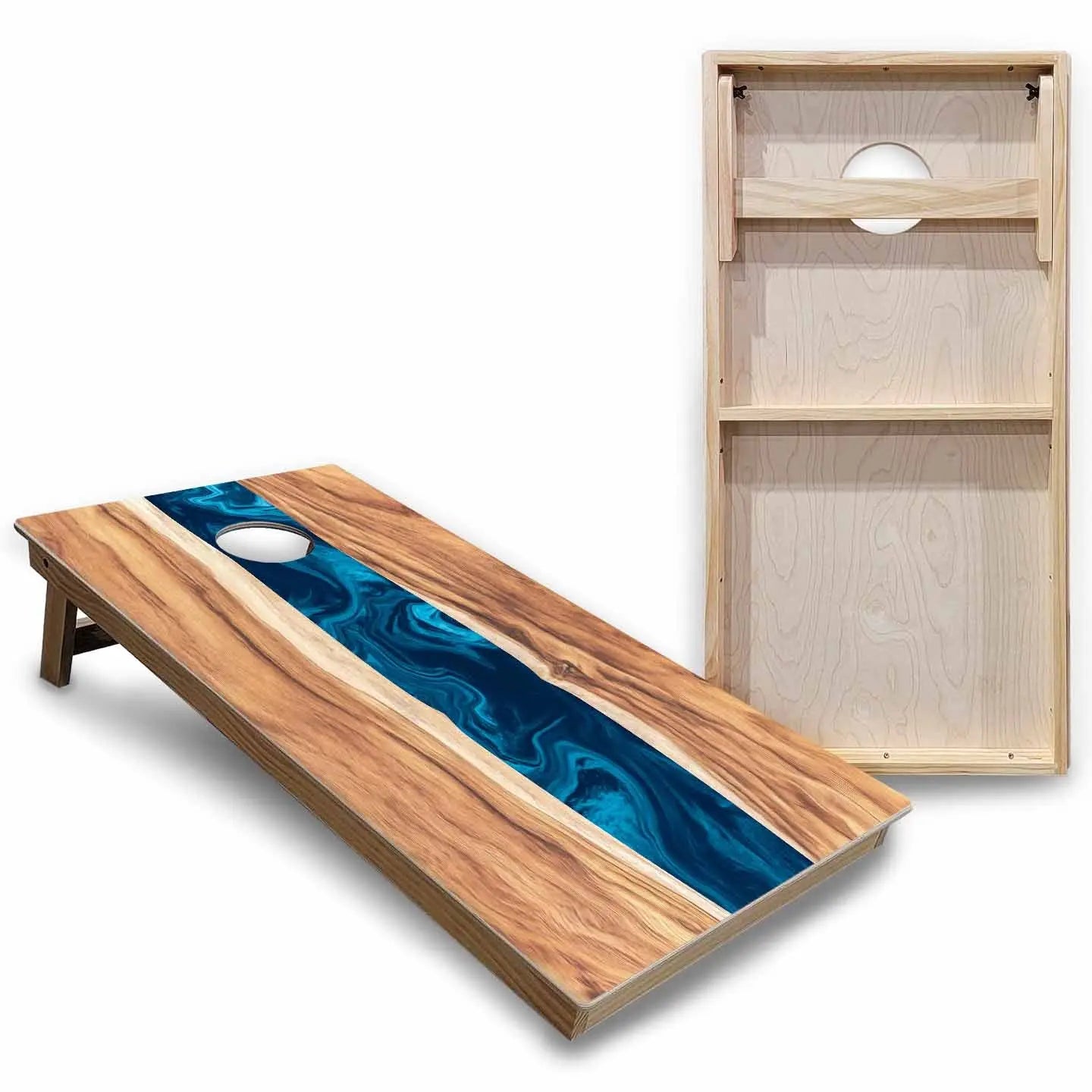 Patterned Background Cornhole Boards - Backyard Series Cornhole Solutions
