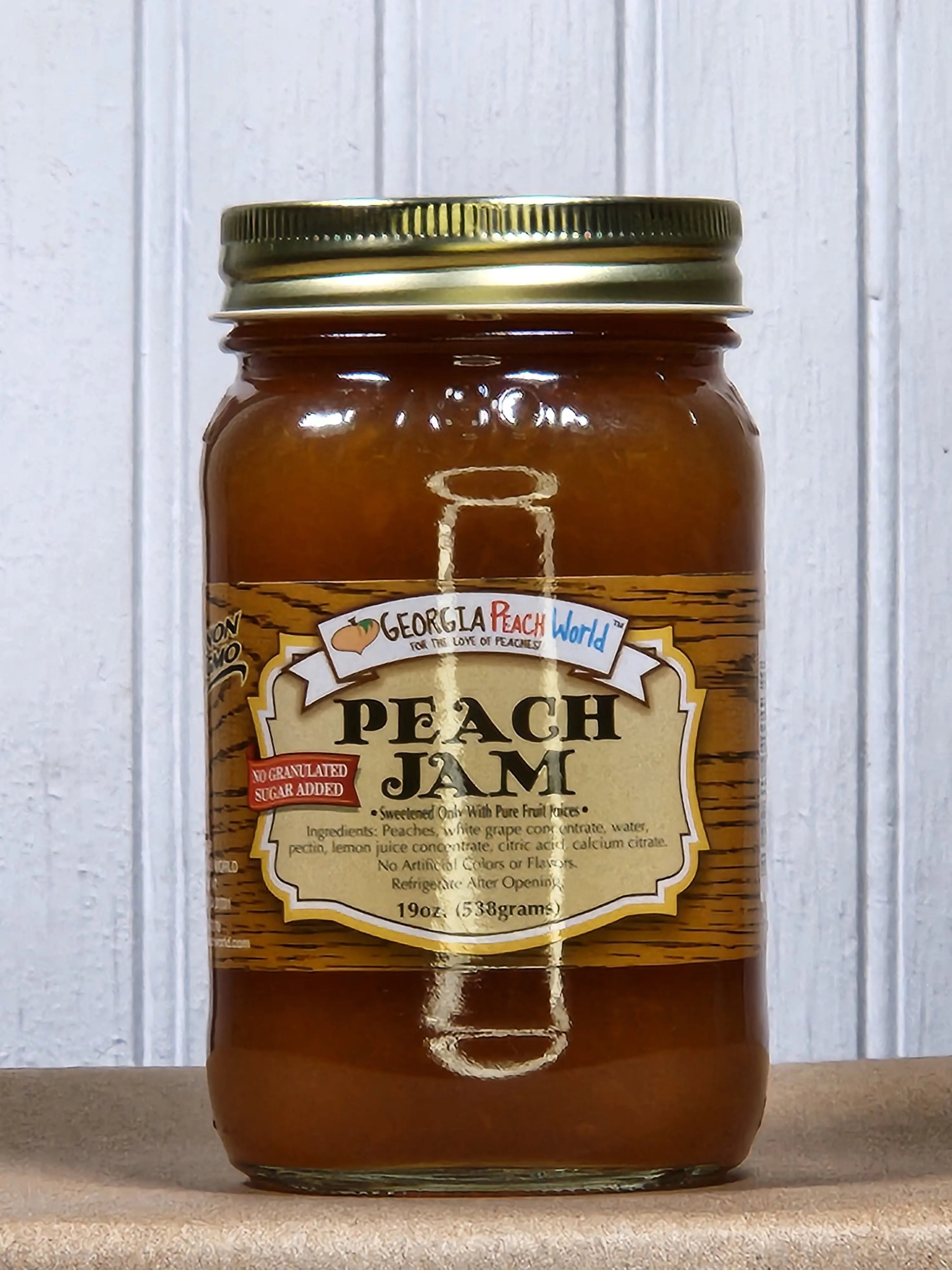 Peach Jam - No Sugar Added Georgia Peach World
