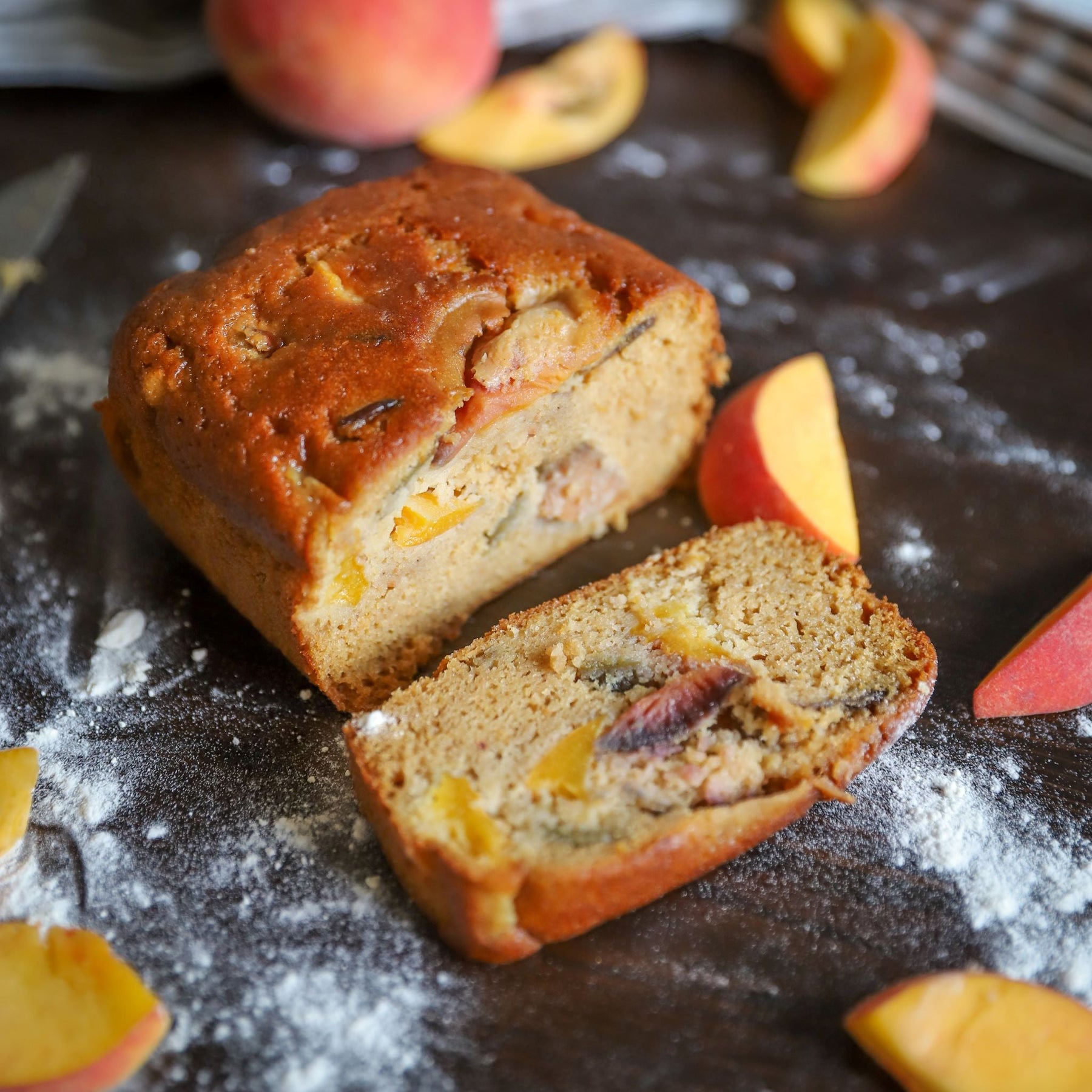Virginia Peach Cobbler Cake - Gluten Free