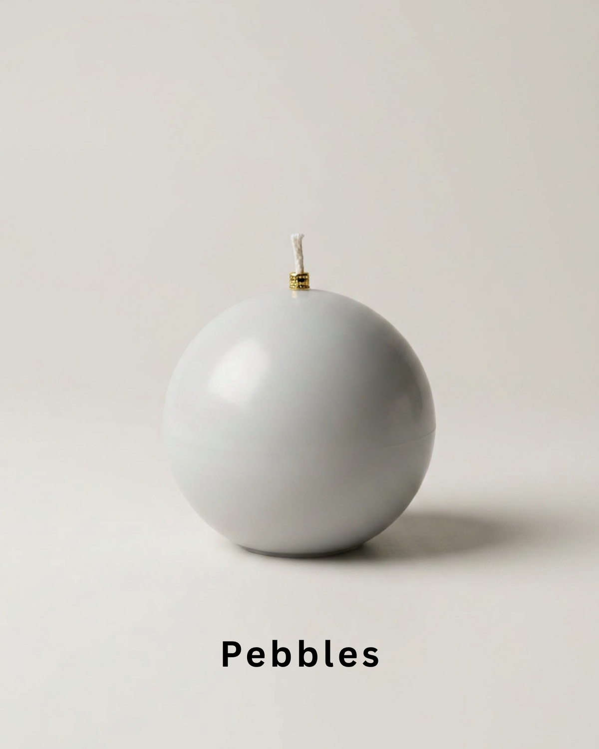 Modern sphere candle by Believe Candle – product view 4