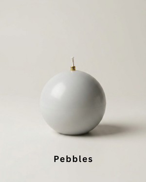 Modern sphere candle by Believe Candle – product view 4