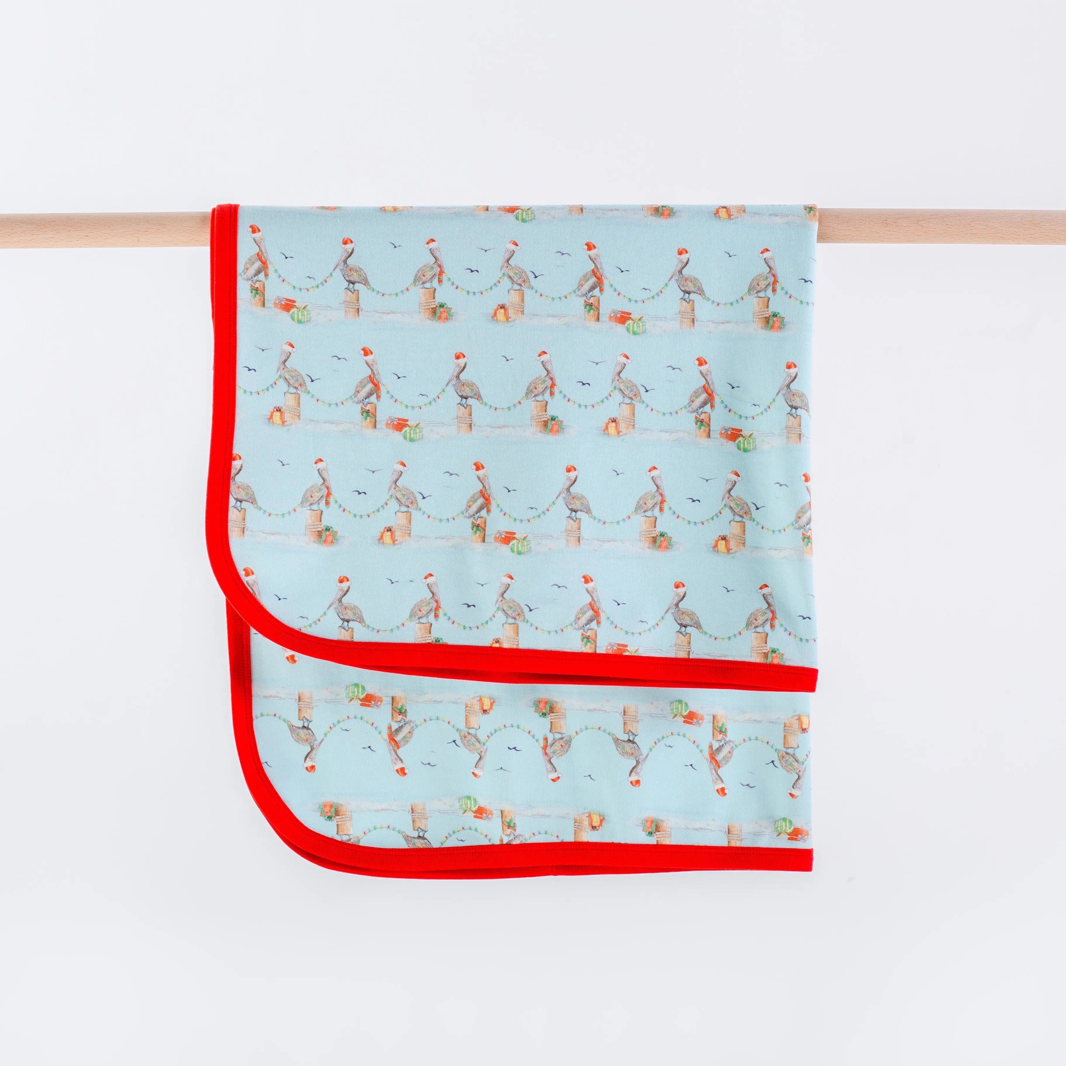 Pelican Wonderland Organic Cotton Swaddle Blanket Nola Tawk